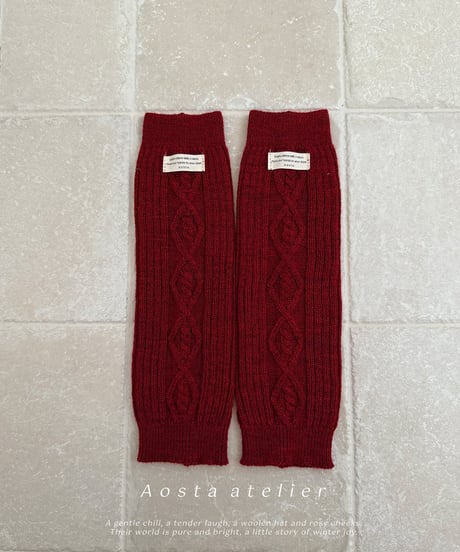 即納 aosta knit warmer