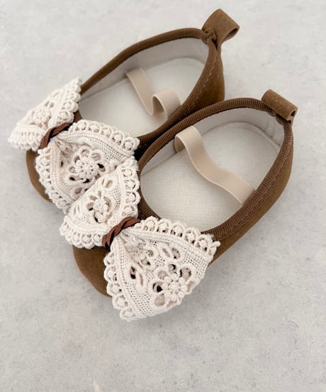 即納baby punching ribbon shoes