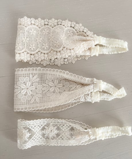 即納lace hair band 3Pset