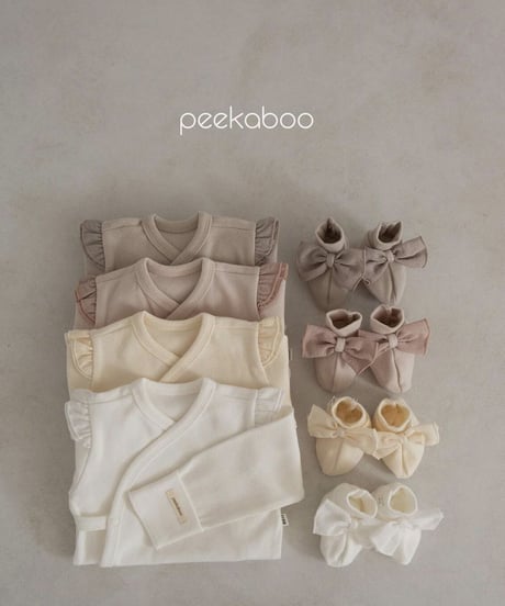 即納new born  ribbon shoes set