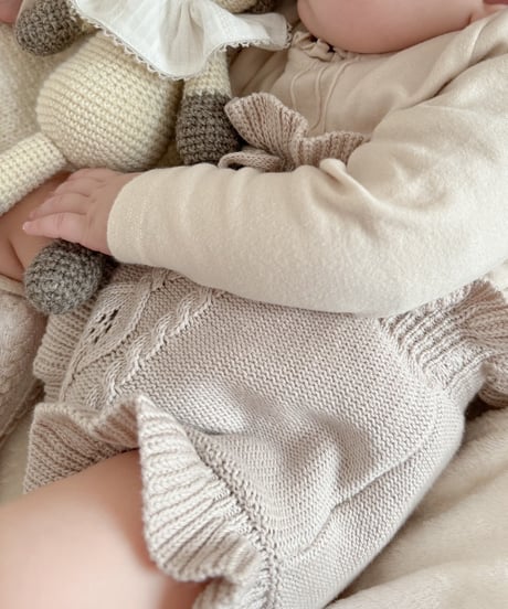 即納  cable knit bloomer