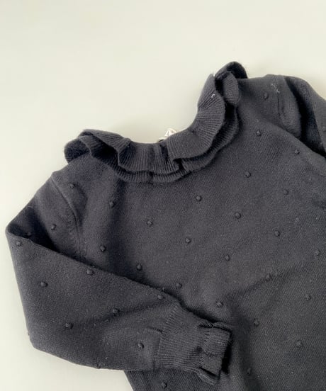 即納　ruffle snow knit