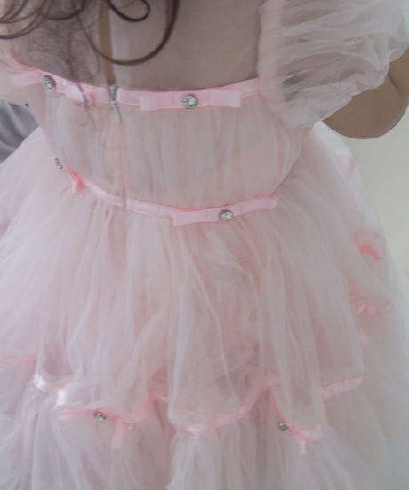 即納Ribbon Bijou Tulle Dress