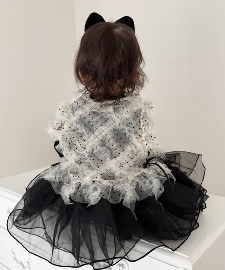即納Dot Ruffle Bustier
