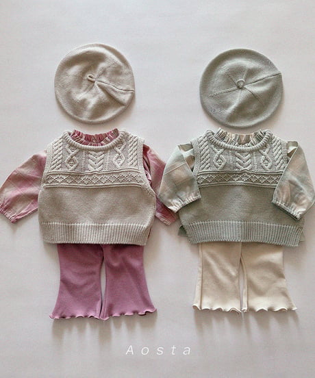 即納aosta Knit vest