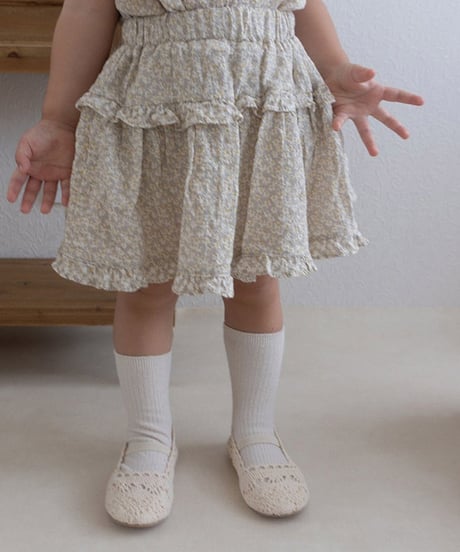 予約mimi market Line frill skirt