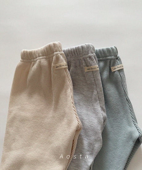 即納aosta Waffle pants