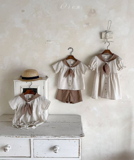 予約 OREN Pure Thai stripe dress