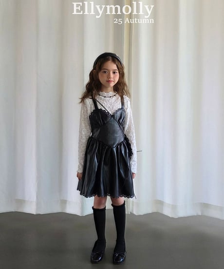 即納 EllyMolly Frilly High Socks