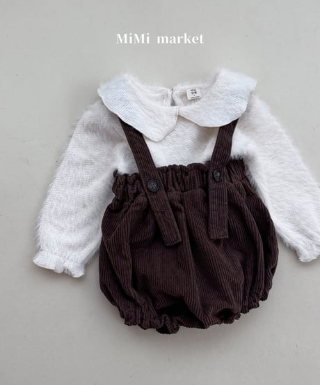 即納mimi market Angora collar tee