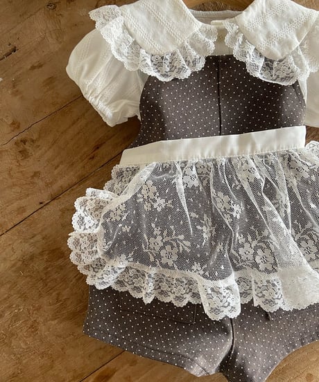 即納Anne shirley Dot suspender pants
