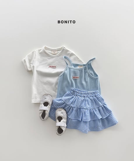 即納 bonito Ribbed Layered Sleeveless Top