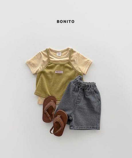 即納 bonito Ribbed Layered Sleeveless Top