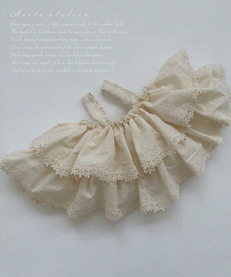 即納 aosta Lace Tiered Blouse