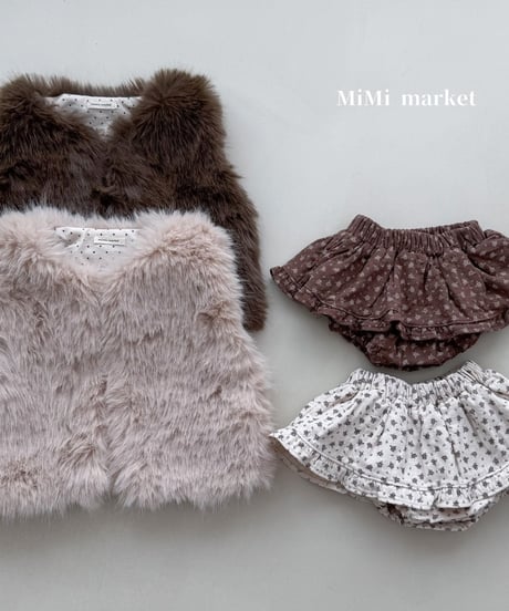 即納 mimi market fur vest