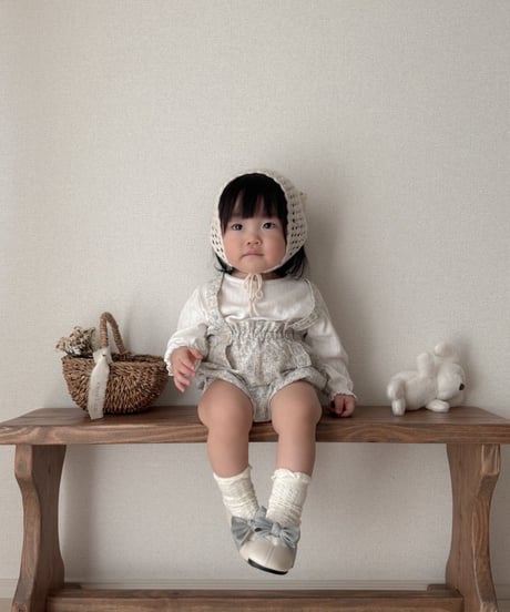即納 mimi market Moss Balloon Overalls