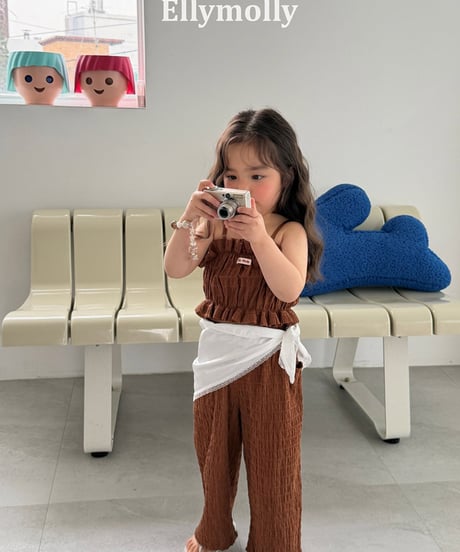 予約Elly Molly Popcorn wide pants