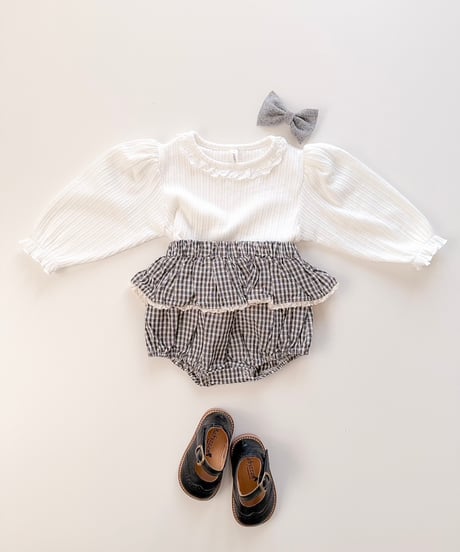 即納 mini frill lace tee