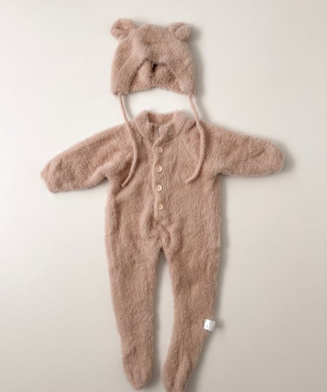 即納 fluffy bear coverall