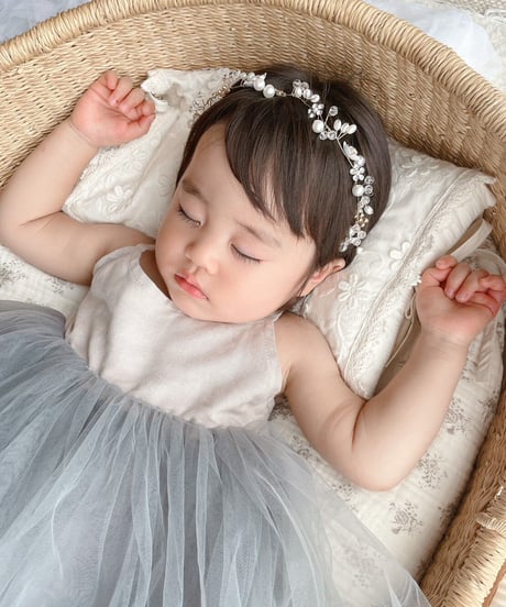 即納simple tulle one-piece