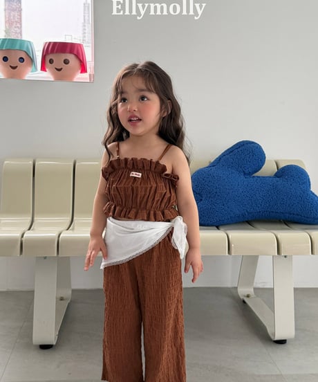 予約Elly Molly Popcorn wide pants