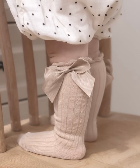 即納Sweet Ribbon Rib Socks set