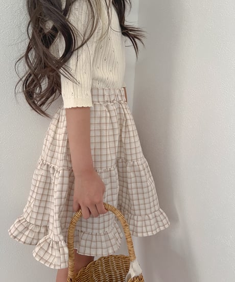 即納la camel latte skirt