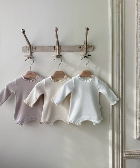 即納monbebe newborn waffle rompers set