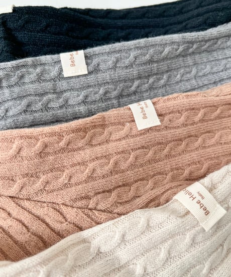 即納 mellow cable knit