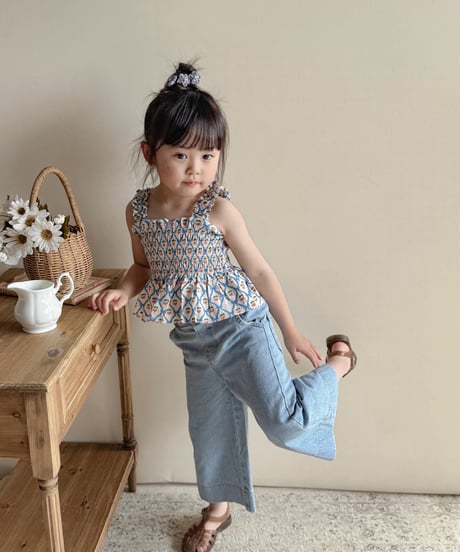 即納melikey Cherry ribbon terking blouse