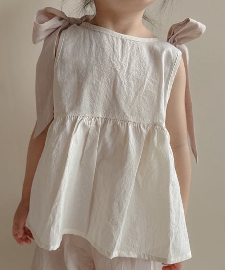即納 bebe nine Roen ribbon blouse