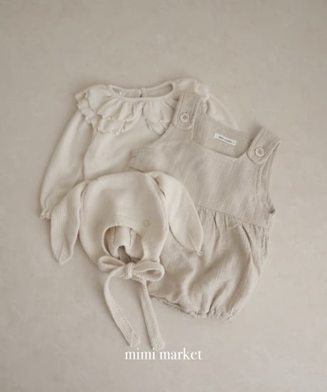 即納 mimi market Double collar tee
