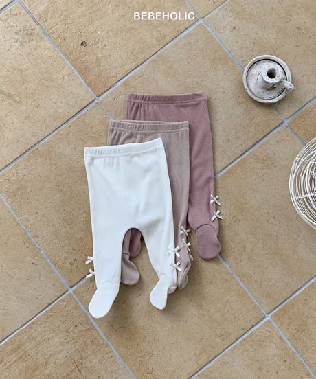 即納 Ribbon oil leggings