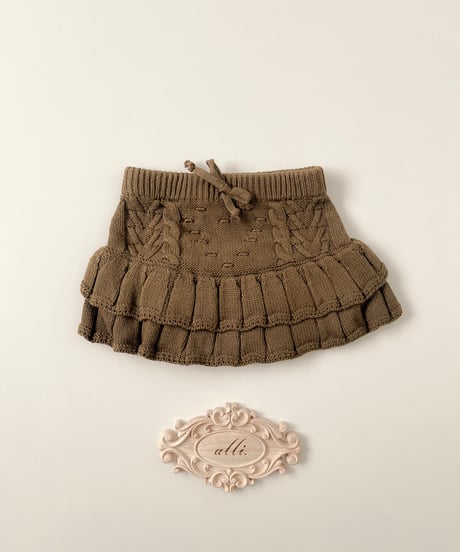 即納knit skirt