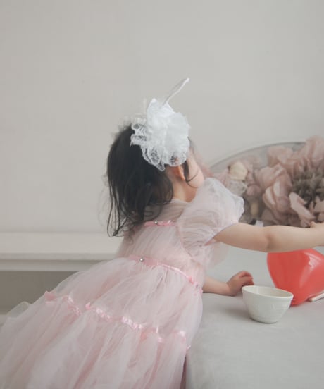 即納Ribbon Bijou Tulle Dress