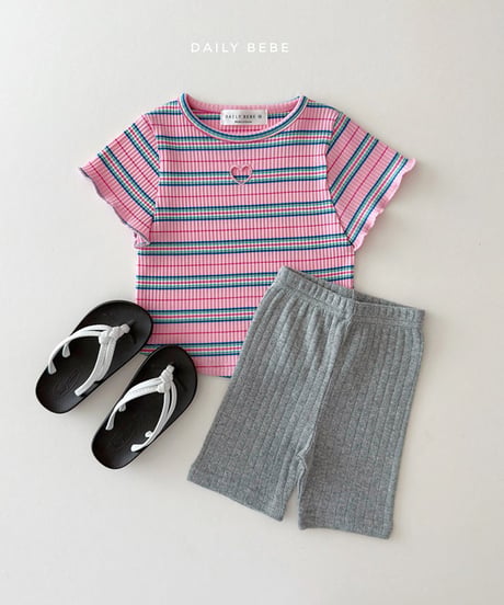 一部即納 daily bebe Heart punching tee