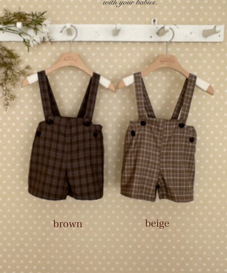 即納monbebe Roy suspender pants