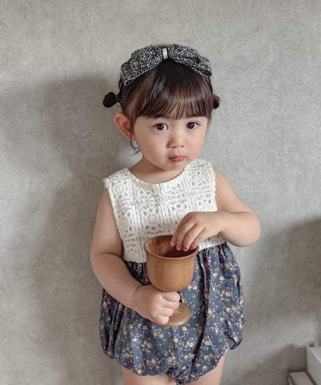 即納 Crochet Flower Rompers