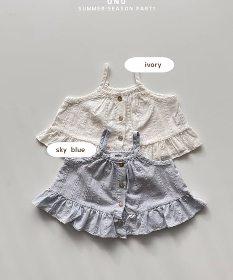 即納 ONU Frill Nashi blouse