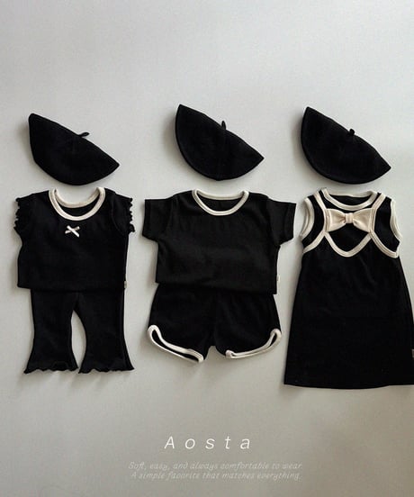 即納aosta Lip ribbon tee