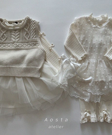 即納aosta Lace vest