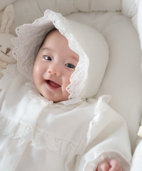 即納monbebe plain middle fly bonnet