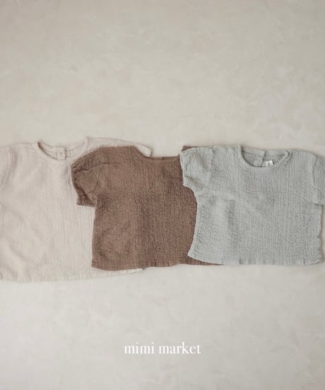 即納mimi market Ring Blue Blouse
