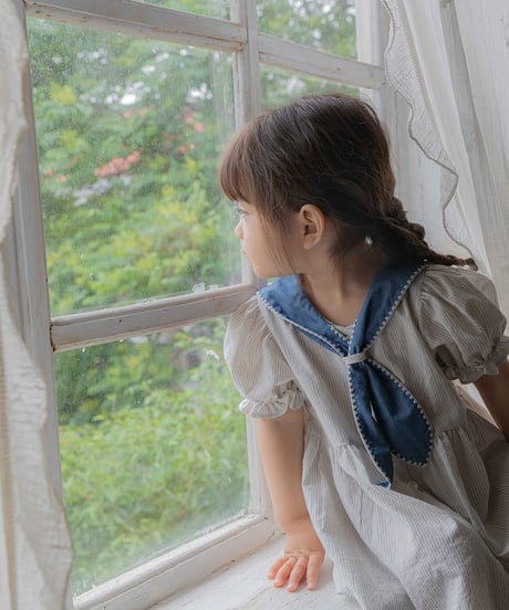 予約 OREN Pure Thai stripe dress