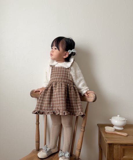 即納mimi market Angora collar tee