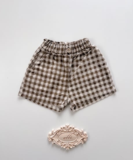 即納 nunubiel check pants