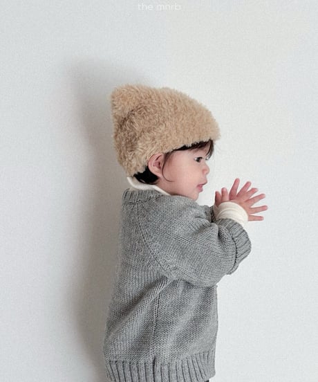 即納minirobe Buckle cat beanie