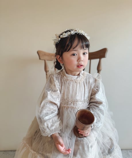 即納Velour x Tulle Winter Dress