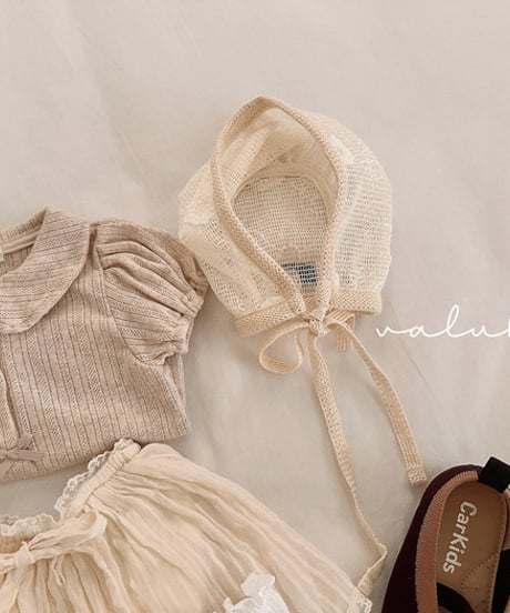 即納valubebe Eyelet Round Puff Tee