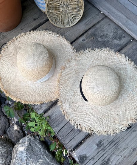 予約 OREN Serenne Raffia Sun Hat